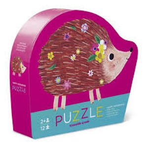 Crocodile Creek Mini puzzle - Ježko ( 12 ks) / Mini Puzzle - Happy Hedgehog (12 pc)