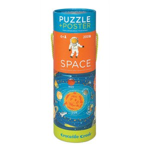 Crocodile Creek Puzzle a plagát vesmír (200 ks) / Puzzle & Poster - Space