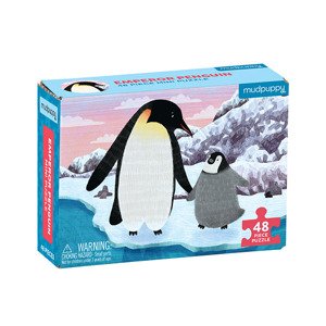 Mudpuppy Mini puzzle - Tučniak kráľovský / Puzzle Mini - Emperor Penguin (48 dielikov)