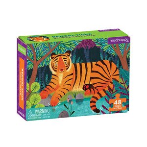 Mudpuppy Mini puzzle - Tiger bengálksy / Puzzle Mini - Bengal Tiger (48 dielikov)