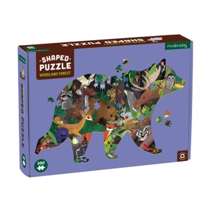 Mudpuppy Tvarované puzzle - Z lesa (300 ks) / Shaped Puzzle - Woodland Forest (300 pc)