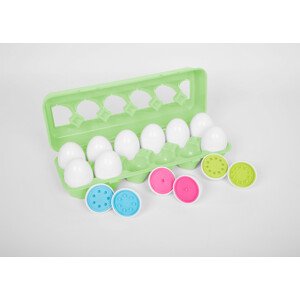 TickiT Zmyslové počítacie vajíčka farebné PK12/Colour match eggs PK12