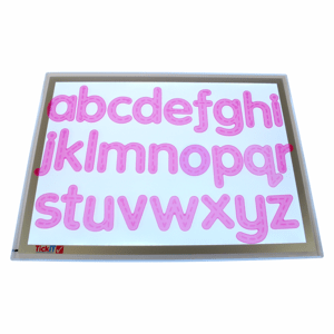 TickiT Písmená - ružové silikónové (26 ks) / Silishape Trace Alphabet-Pink (26 ks)