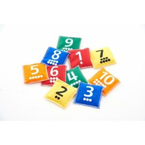 EDX Education Number and dot bean bags (10 pc) / Vrecúška s bodkami a číslami