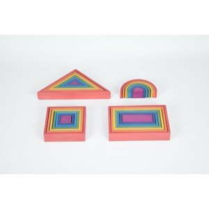 TickiT Dúhový Architekt set (4 tvary) / Rainbow Architect Set