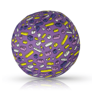 BubaBloon Buba Bloon - lopta fialová s farebnými kockami