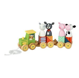 Orange Tree Toys Puzzle vláčik - Zvieratká s farmy / Farm Animal Puzzle Train