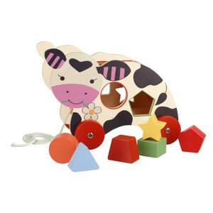 Orange Tree Toys Vkládanie tvarov - Kravička / Shape Sorter - Cow Pull Along