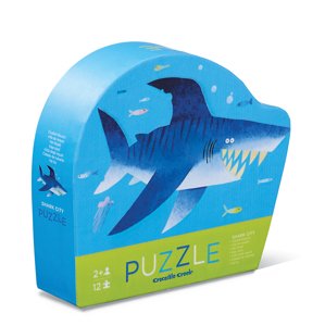 Crocodile Creek Mini puzzle - Žralok (12 ks) / Mini Puzzle - Shark (12 pc)