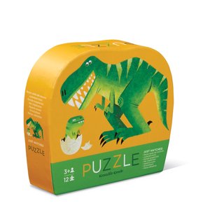Crocodile Creek Mini puzzle - Malý dinosaurus (12 ks) / Mini Puzzle - Just Hatched (12 pc)