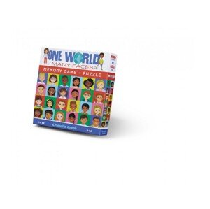 Crocodile Creek Puzzle a pamäťová hra - Tváre sveta (48 ks) / Memory Game & Puzzle One World, Many Faces (48 pc)