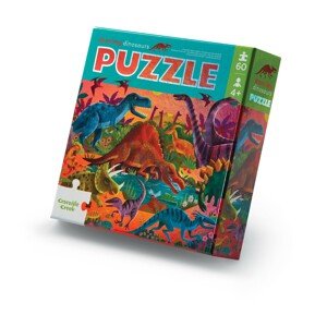 Crocodile Creek Foil Puzzle - Dinosaury (60 ks) / Foil Puzzle Dazzling Dinos (60 pc)