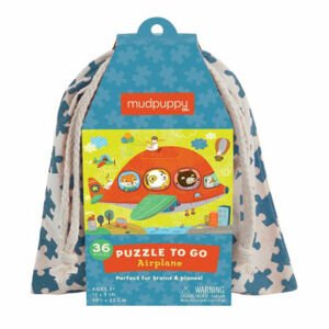 Mudpuppy Puzzle na cesty - Lietadlo (36 ks) / Puzzle to Go - Airplane (36 pc)
