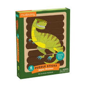 Mudpuppy Puzzle sticks - Dinosaury (24 ks) / Puzzle Sticks - Mighty Dinosaurs (24 ps)