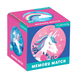 Mudpuppy Pexeso - Kúzlo jednorožca (24 ks) / Mini Memory Game Unicorns (24 pc)