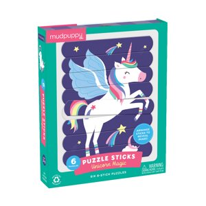 Mudpuppy Puzzle Sticks - Kúzlo Jednorožca (24 ks) / Puzzle Sticks - Unicorn Magic (24 pc)