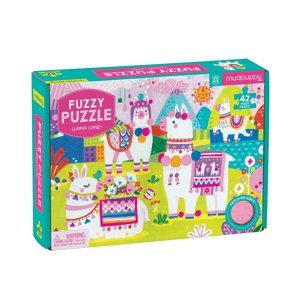 Mudpuppy Fuzzy Puzzle - Zem Llam (42 ks) / Fuzzy Puzzle Llama Land(42 pc)