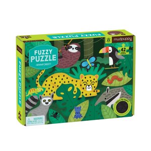 Mudpuppy Fuzzy Puzzle - Dažďový prales (42 pc) / Fuzzy Puzzle Rainforest (42 pc)