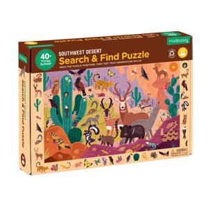 Mudpuppy Puzzle hľadaj a nájdi - Púšť (64 ks) / Search & Find Puzzle Desert (64 pc)