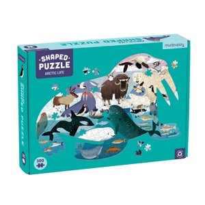 Mudpuppy Tvarované puzzle - Arktický život (300 ks) / Shaped Puzzle - Arctic Life (300 pc)