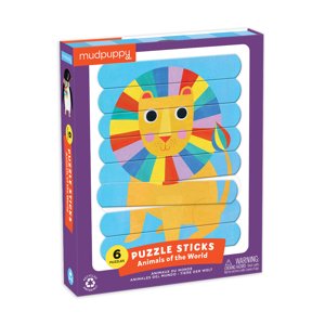 Mudpuppy Puzzle Sticks - Zvieratá sveta (24 ks) / Puzzle Sticks Animals of the World (24 pc)
