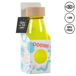 Plovoucí lahev VE TMĚ SVÍTÍCÍ ŽLUTÁ (Flúo Yellow) 250 ml