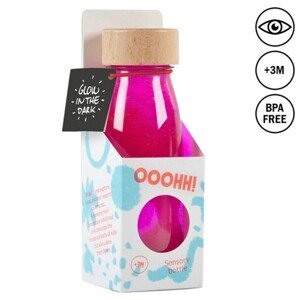 Plovoucí lahev VE TMĚ SVÍTÍCÍ RŮŽOVÁ (Flúo Pink) 250 ml