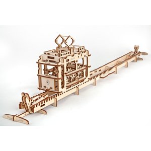 Ugears 3D mechanický model Tramvaj s kolejemi