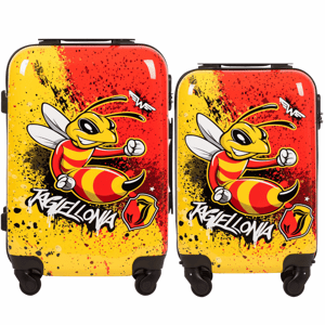 Sada 2 ks kabínových kufrov S+XS Wings x Jagiellonia BEE