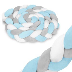 Ochranný mantinel do postieľky 3 m RicoKids 722103 - modrý