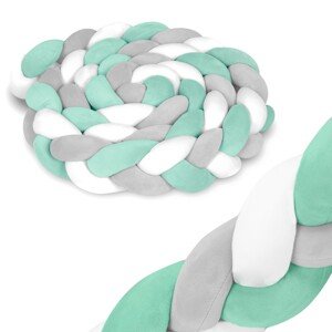 Ochranný mantinel do postieľky 3 m RicoKids 722103 - mätový