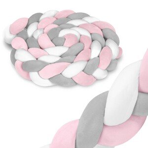 Ochranný mantinel do postieľky 3 m RicoKids 722103 -ružový