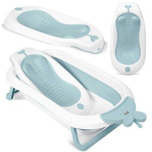 Ricokids Vanička pre novorodencov s teplomerom a vložkou RK-282 bielo-modrá