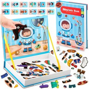 Magnetická puzzle kniha oblečenie BOY RK-770 Ricokids 777005