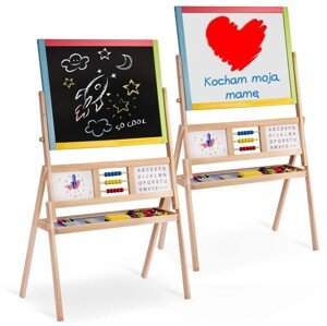 Veľká magnetická/kriedová tabuľa Ricokids 780100 - viacfarebná