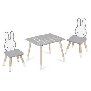 Detský stôl Bunny s dvoma stoličkami Ricokids RC-847