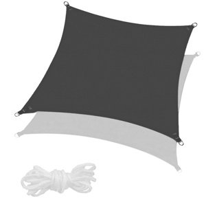 Slnečná plachta 3x3 m 160 g/m2 SPRINGOS SN0056 - grafitová
