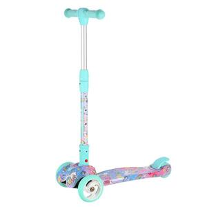 Detská trojkolesová kolobežka NILS Fun HLB15A mint s LED