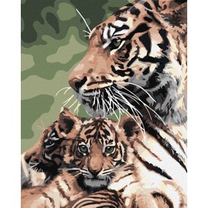 RAMIZ Maľba podľa čísel 40x50 plátno + farby + štetce - Striped Family
