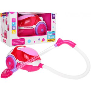 RAMIZ Ružový vysávač pre deti 3+ svetelné zvukové efekty + funkcia odsávania + polystyrénové guličky