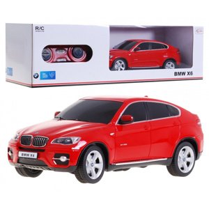 BMW X6 červený RASTAR model 1:24 SUV auto na diaľkové ovládanie