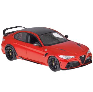 Auto Alfa Romeo Giulia GTAm Quadrifoglio – zberateľský model 1:18 Farba: červená