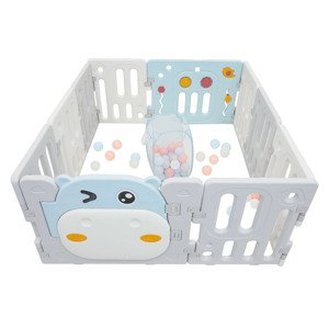 Modulárna ohrádka Hippo modrá pre deti Farba: modrá