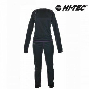 Dámska termobielizeň Hi-Tec Tibis čierno/fialová Veľkosť: XL