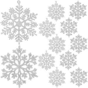 Vianočné ozdoby snehové vločky 12 ks Ruhhy 22516