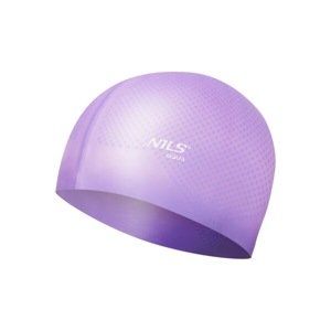 Silikónová čiapka NILS Aqua NQC Dots - fialová