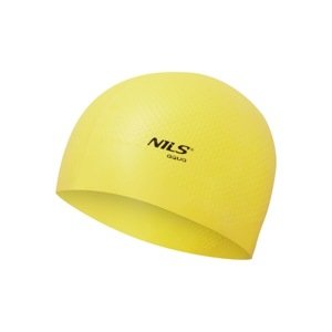 Silikónová čiapka NILS Aqua NQC Dots - žltá