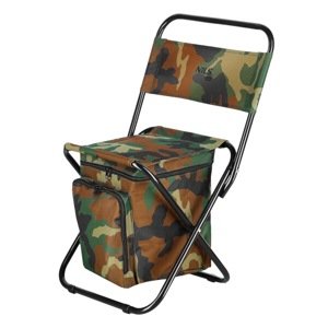 Skladacia stolička s úložným priestorom NILS Camp NC3012 - maskáčová