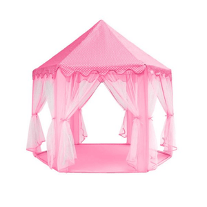 Detský stan ružový v tvare paláca
