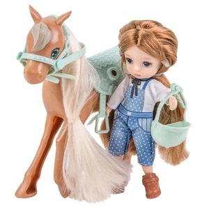 Roztomilá bábika Sally s koníkom